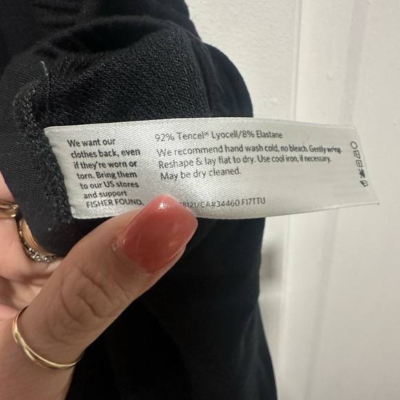 Eileen Fisher Black Knit Leggings Size Small NWOT - Picture 4 of 4